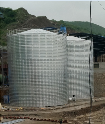 屯城镇粮食钢板仓的安装全过程不用热焊接